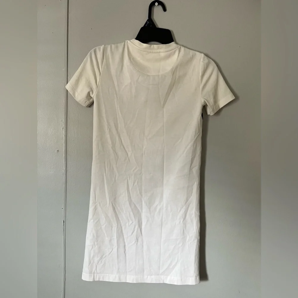 Tory Burch White and Black Geometric Short Sleeve Top